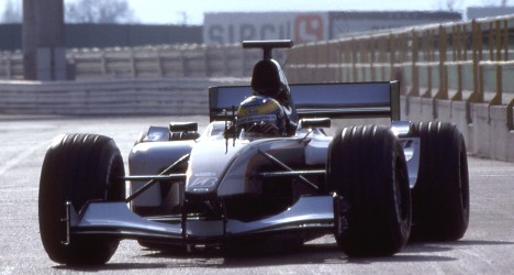 Den 'nye' Minardi PS04
(Foto: Peter Farkas / European Minardi)